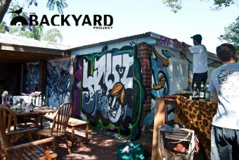 Backyard graff